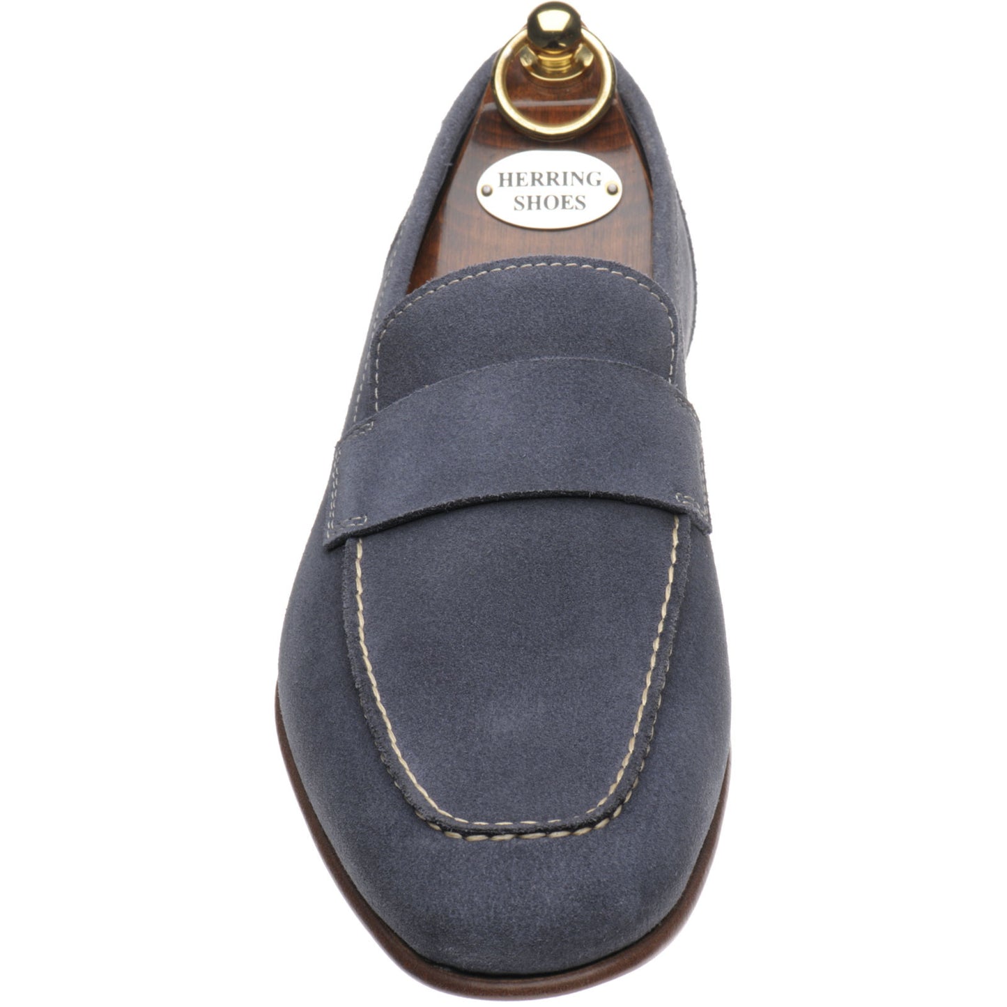 Product image for Herring Bridport mens hybrid-soled loafers in grey suede
