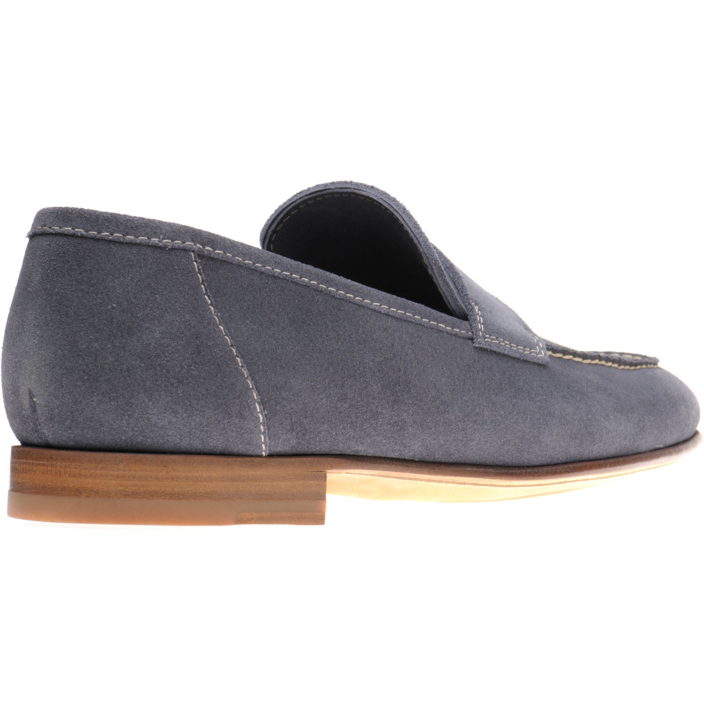 Product image for Herring Bridport mens hybrid-soled loafers in grey suede