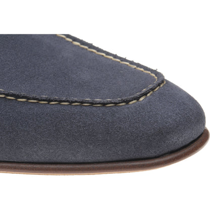 Product image for Herring Bridport mens hybrid-soled loafers in grey suede
