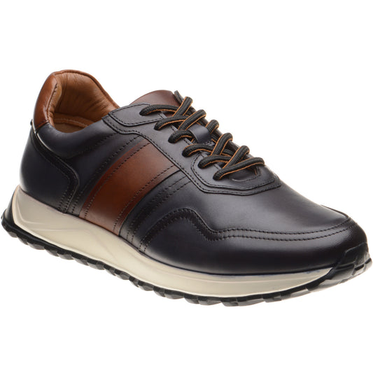 Product image for Herring Brisbane mens rubber-soled in dark grey and tan