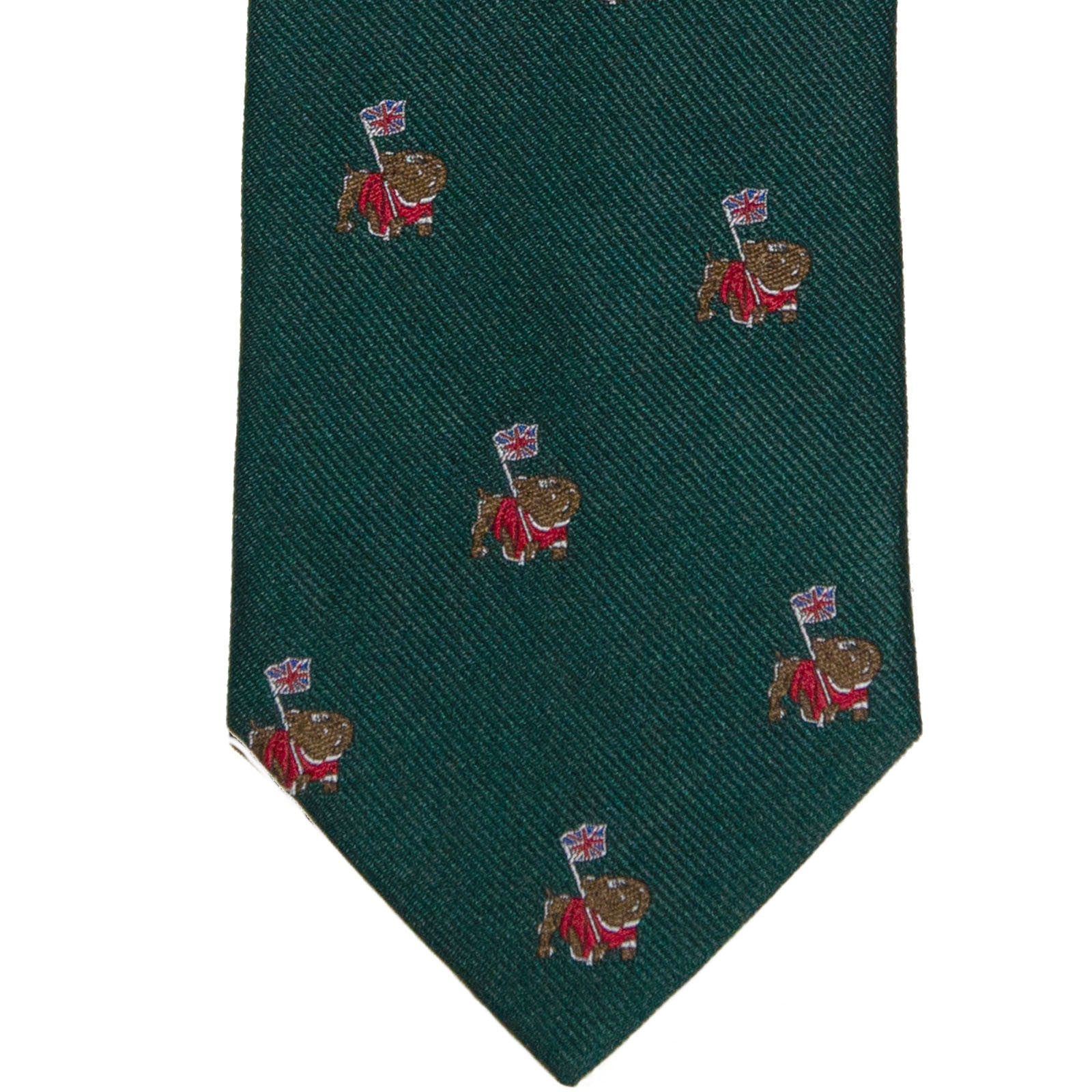 Product image for Herring British Bulldog Tie in green