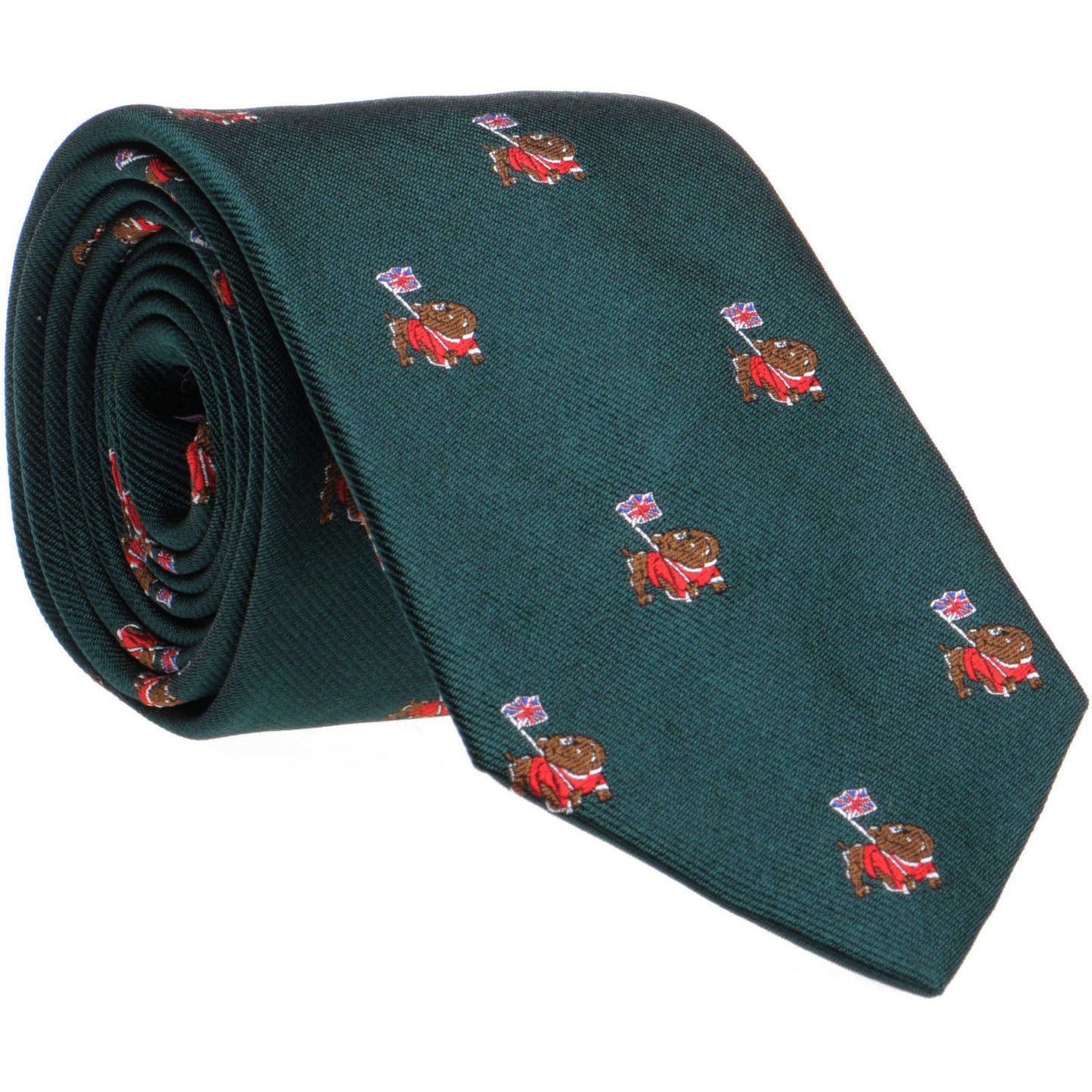 Product image for Herring British Bulldog Tie in green