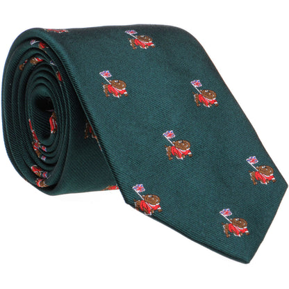 Product image for Herring British Bulldog Tie in green