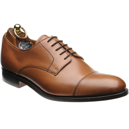 Product image for Herring Burlington mens Derby shoes in conker calf