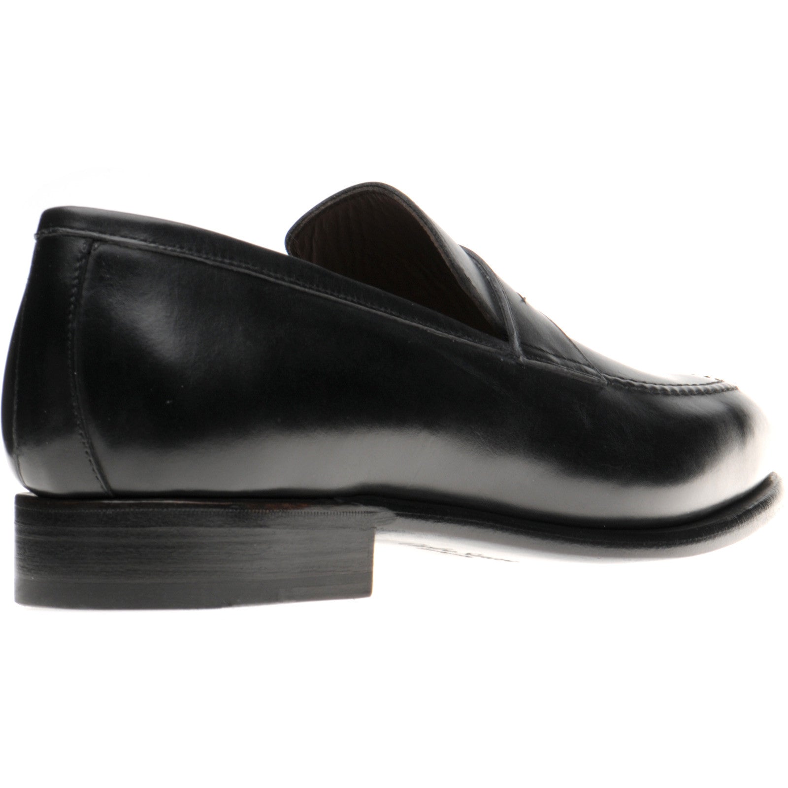 Product image for Herring Cadogan mens loafers in black calf (second)