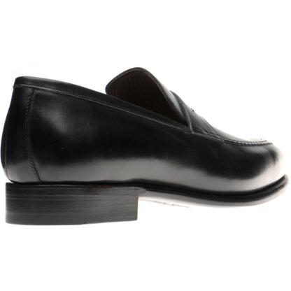 Product image for Herring Cadogan mens loafers in black calf (second)