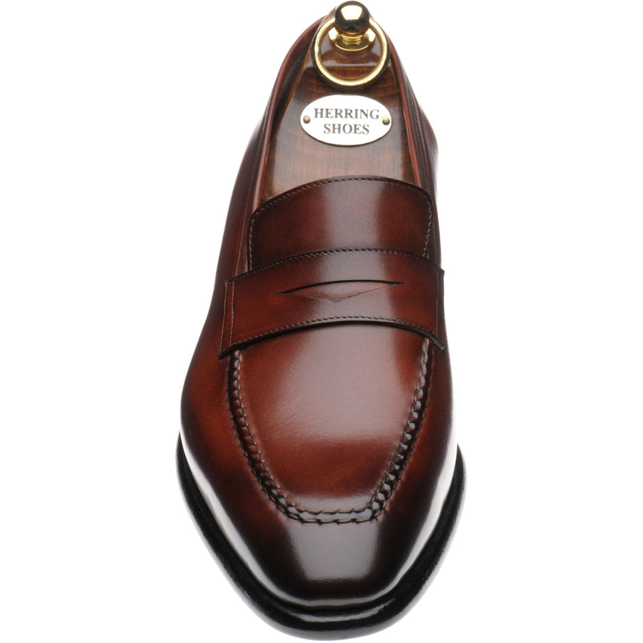 Product image for Herring Cadogan mens loafers in rosewood calf (second)