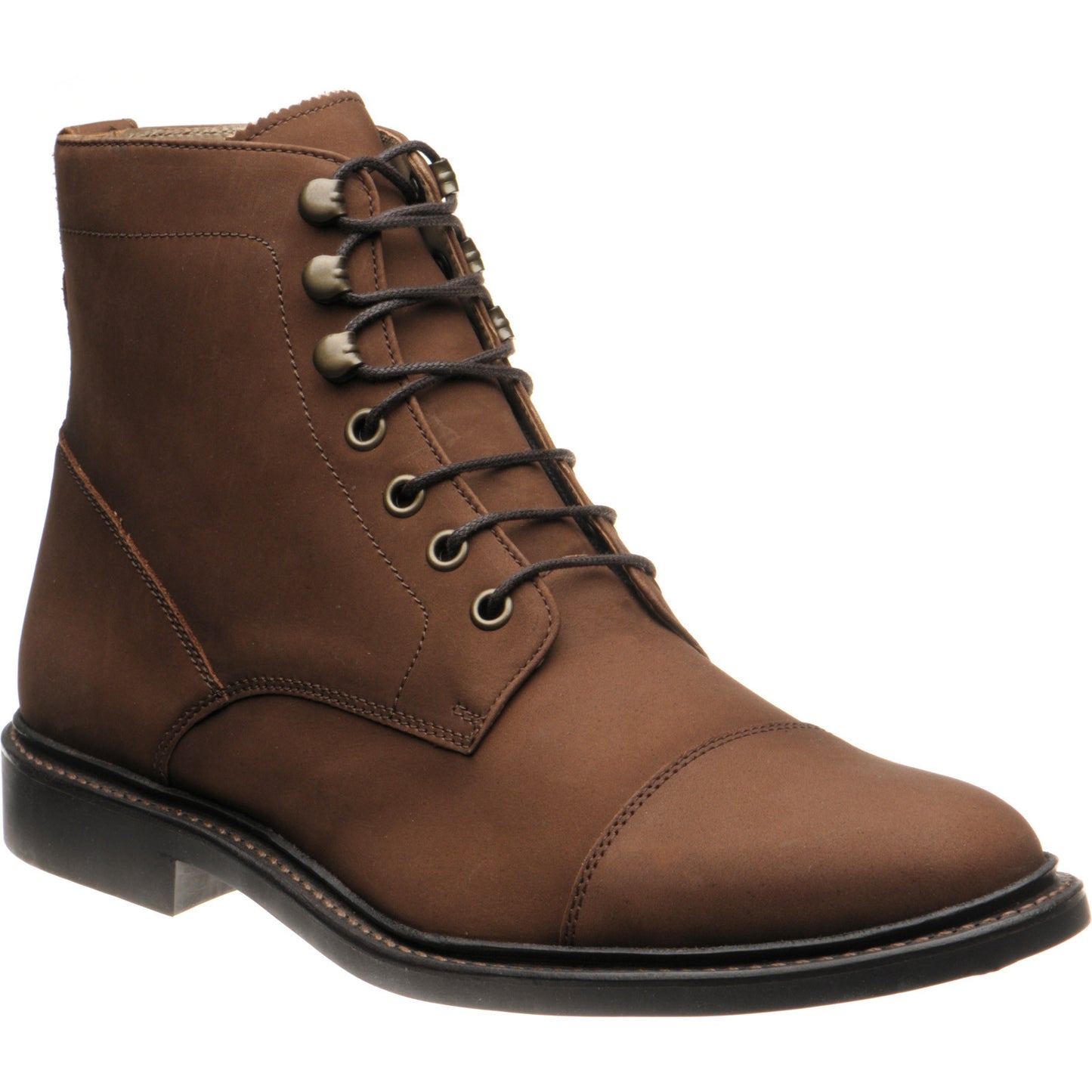 Product image for Herring Caldbeck Rubber mens rubber-soled boots in brown nubuck