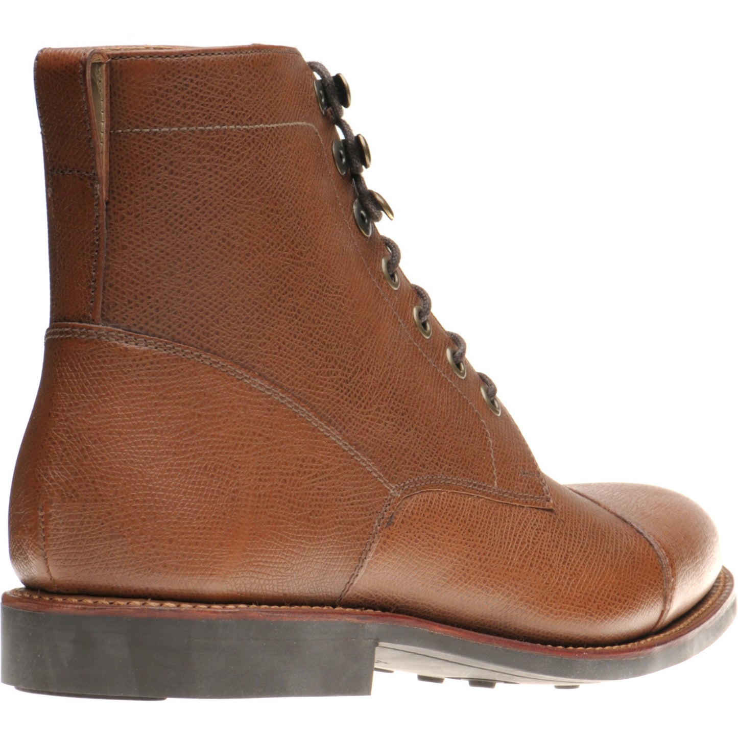 Product image for Herring Caldbeck Rubber mens rubber-soled boots in cognac grain calf (second)