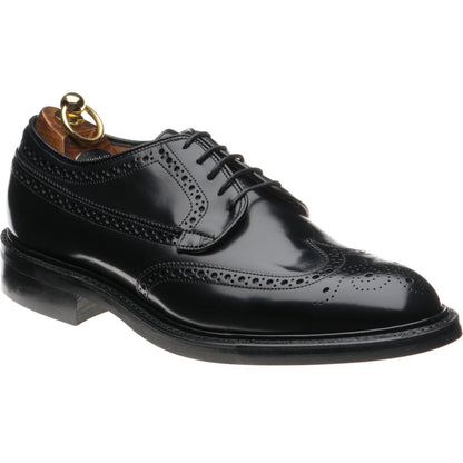 Product image for Herring Canning II (Rubber) mens rubber-soled brogues in black polished