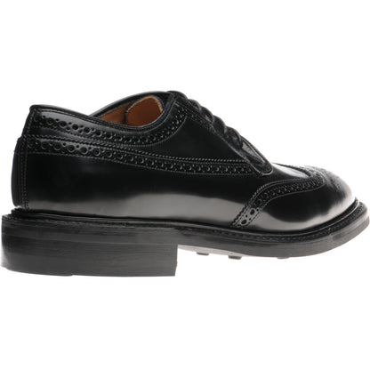 Product image for Herring Canning II (Rubber) mens rubber-soled brogues in black polished