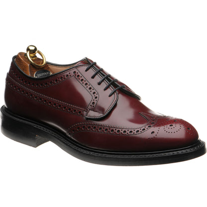 Product image for Herring Canning II (Rubber) mens rubber-soled brogues in burgundy polished