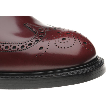 Product image for Herring Canning II (Rubber) mens rubber-soled brogues in burgundy polished