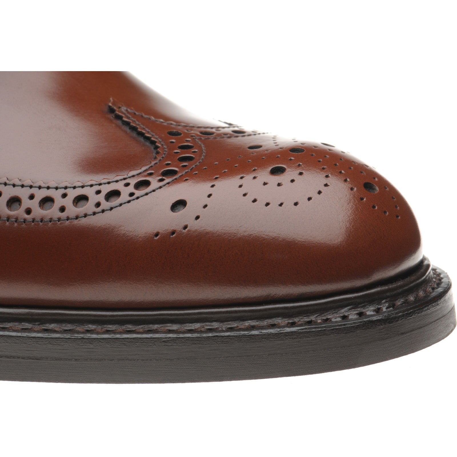 Herring Canning II (Rubber) mens rubber-soled brogues in santalum
