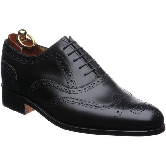Product image for Herring Carnaby mens brogues in black calf (second)