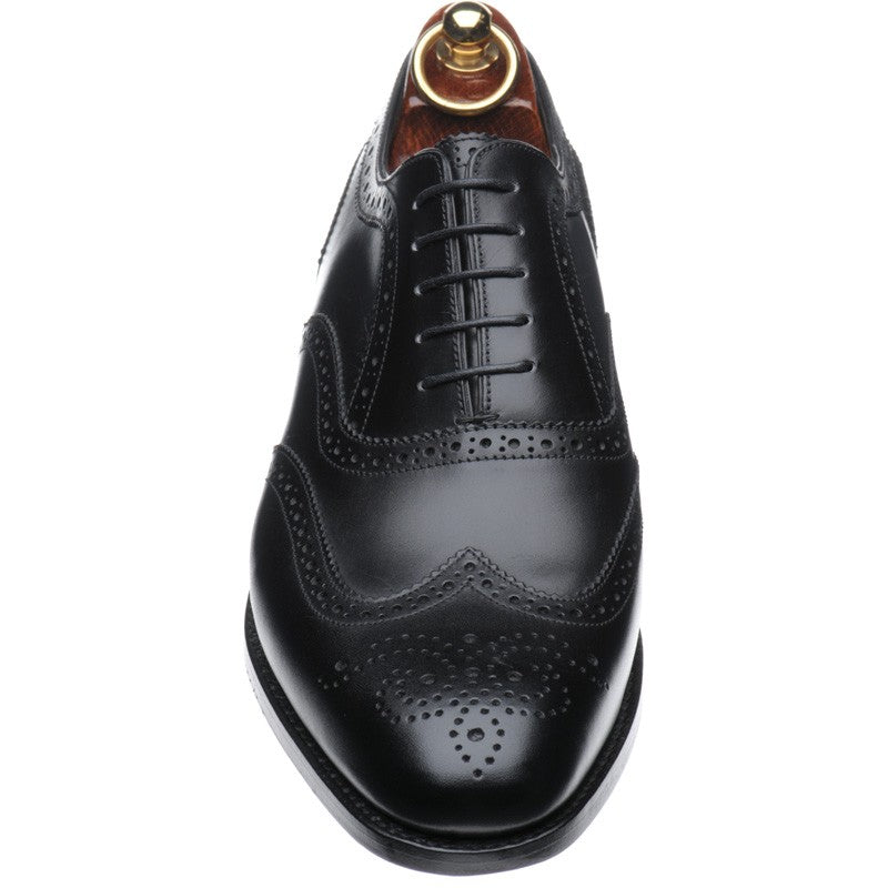 Product image for Herring Carnaby mens brogues in black calf (second)