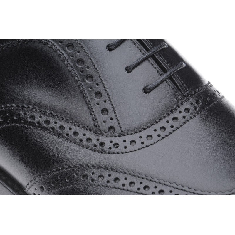 Product image for Herring Carnaby mens brogues in black calf (second)