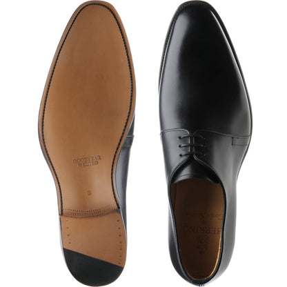 Product image for Herring Carroll mens Derby shoes in black calf (second)