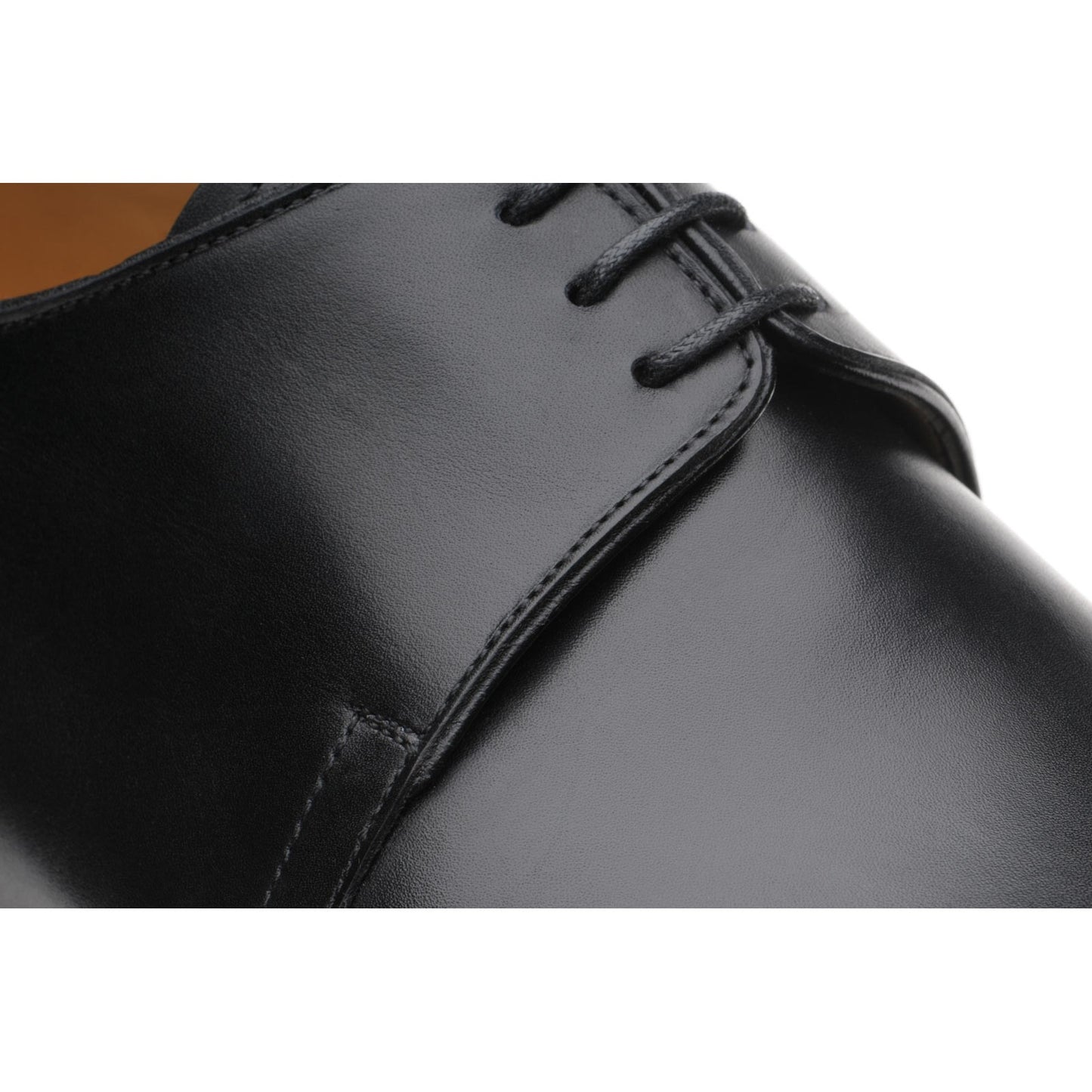 Product image for Herring Carroll mens Derby shoes in black calf (second)