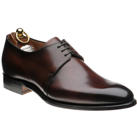 Product image for Herring Carroll mens Derby shoes in brown calf