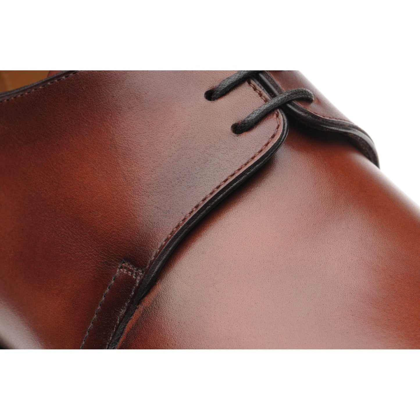 Product image for Herring Carroll mens Derby shoes in rosewood calf