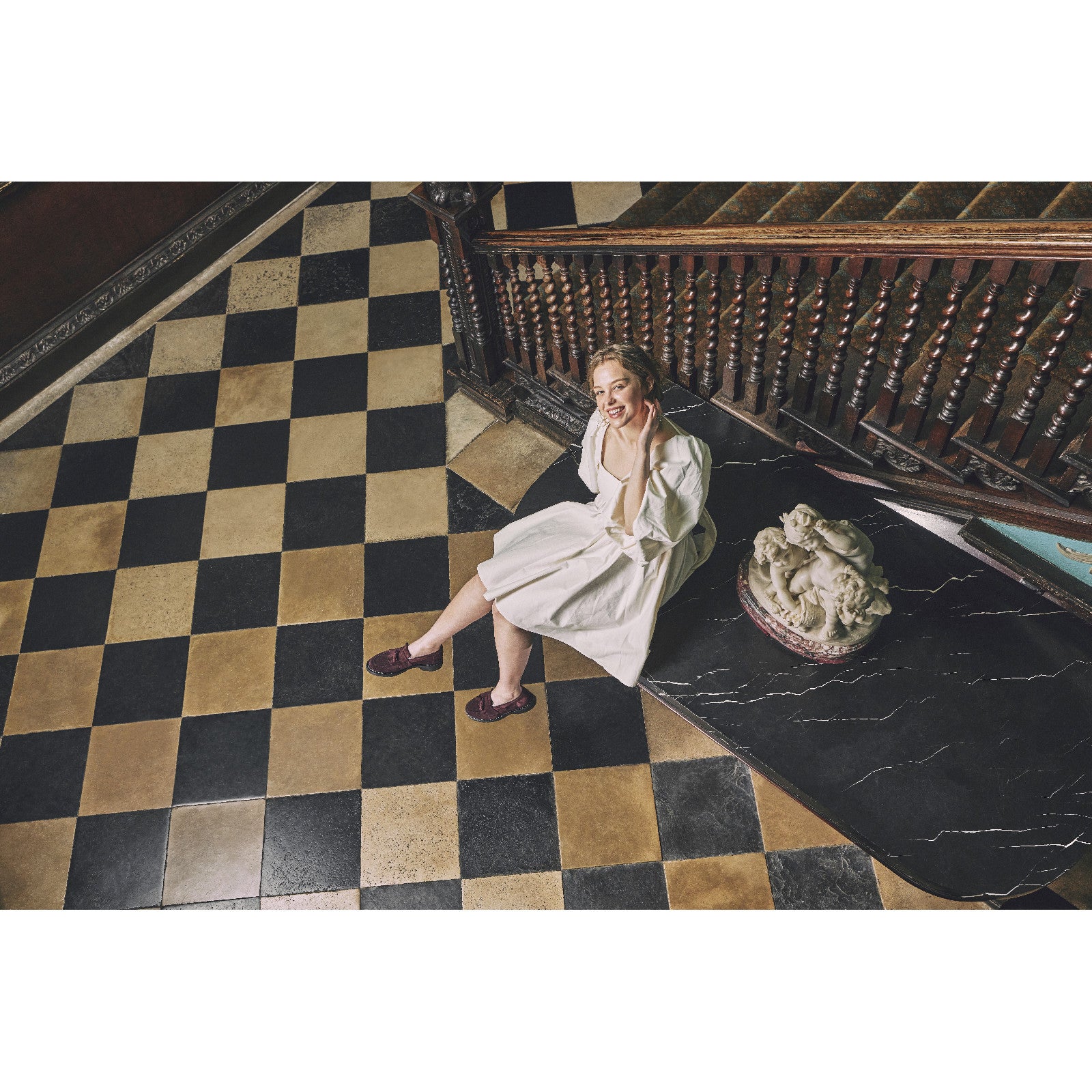 Product image for Herring Charlie ladies rubber-soled tasselled loafers in aubergine suede