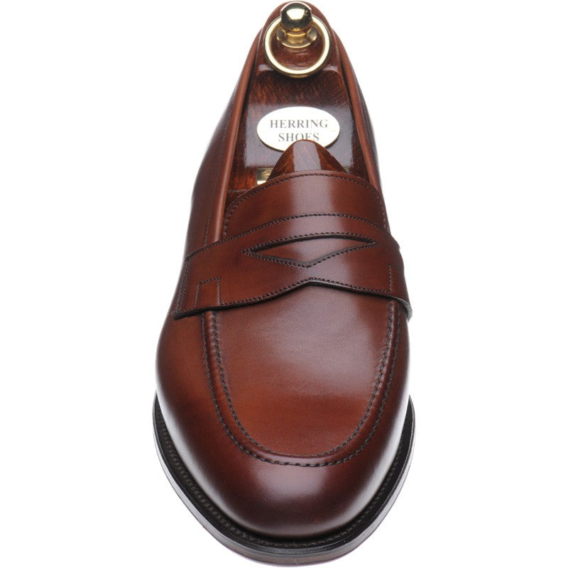 Product image for Herring Charlton mens loafers in hazelnut calf (second)