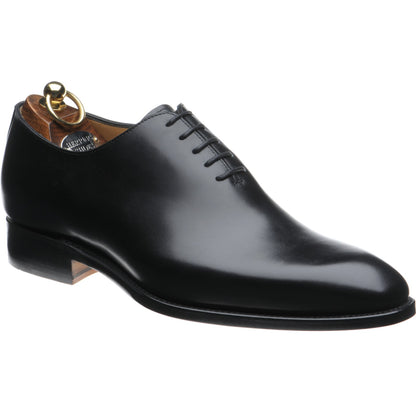 Product image for Herring Chaucer mens wholecuts in black calf (second)