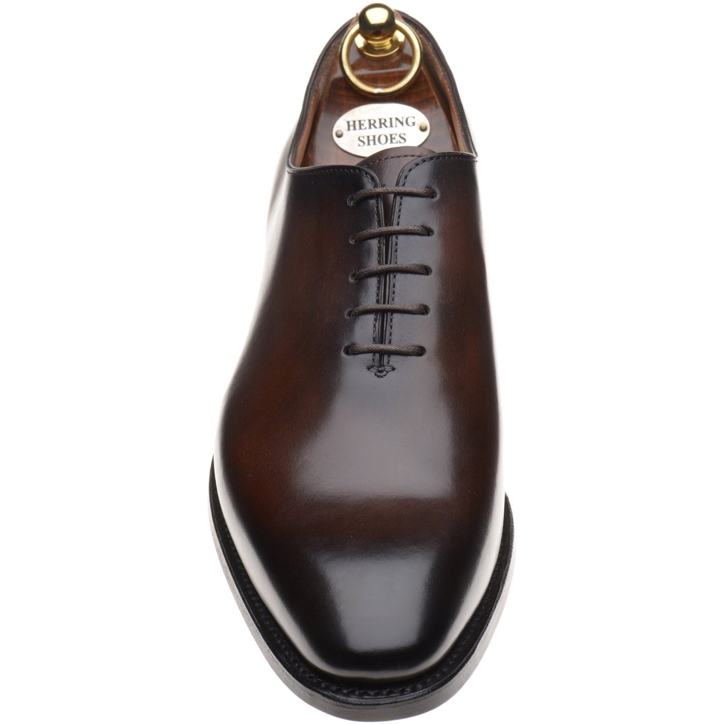 Product image for Herring Chaucer mens wholecuts in brown calf