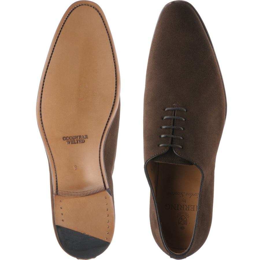 Product image for Herring Chaucer mens wholecuts in brown suede