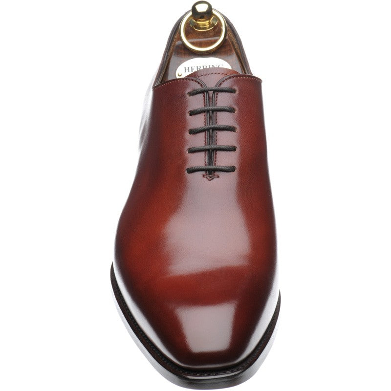 Product image for Herring Chaucer mens wholecuts in rosewood calf (second)