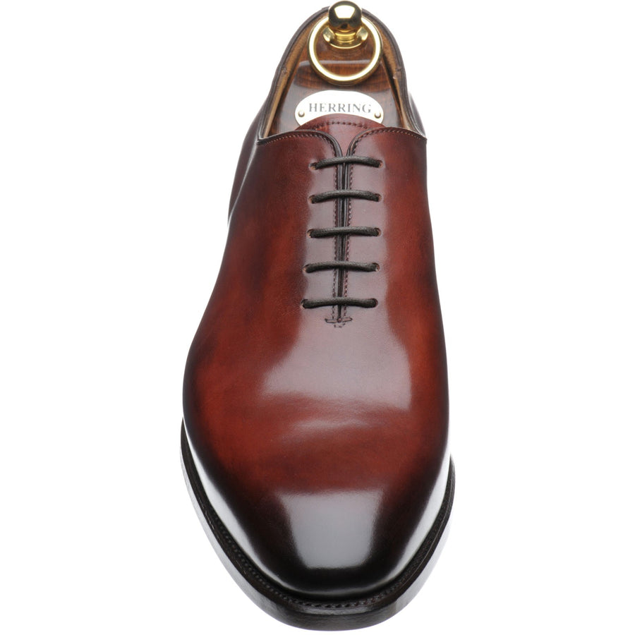 Product image for Herring Chaucer mens wholecuts in rosewood calf
