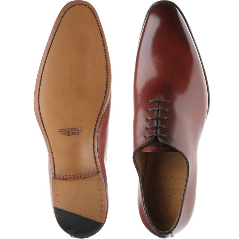 Product image for Herring Chaucer mens wholecuts in rosewood calf (second)