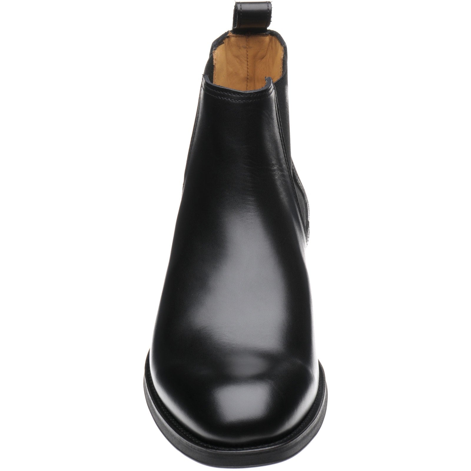 Product image for Herring Chichester mens rubber-soled Chelsea boots in black calf