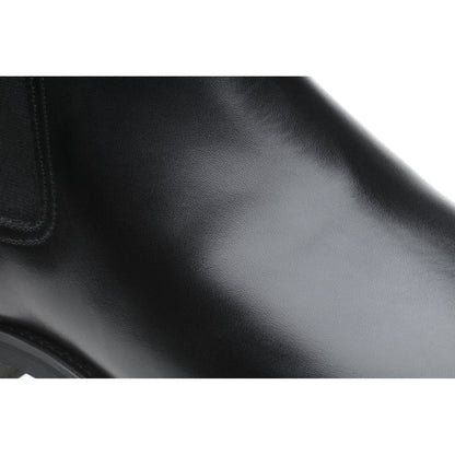 Product image for Herring Chichester mens rubber-soled Chelsea boots in black calf
