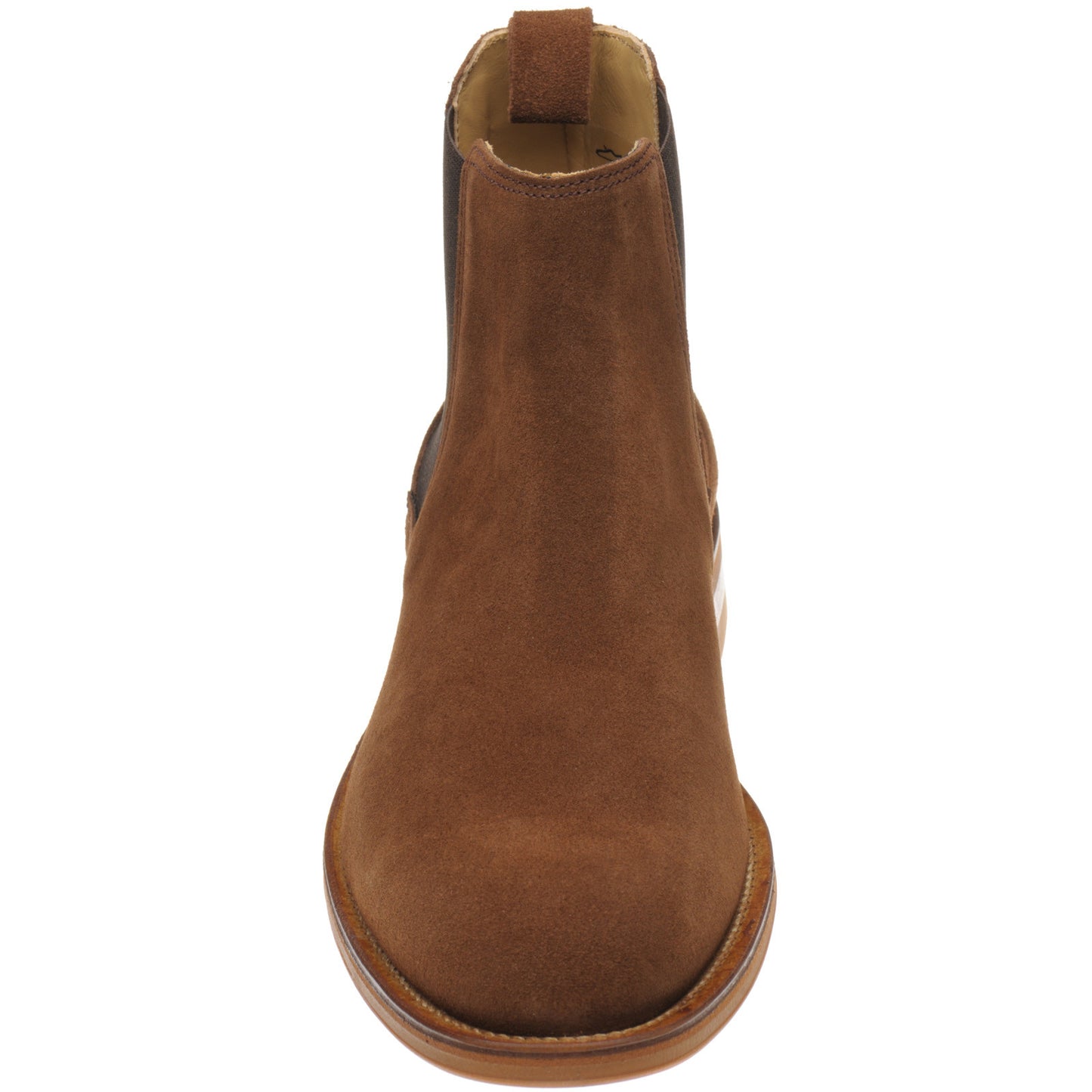 Product image for Herring Chichester mens rubber-soled Chelsea boots in brown suede