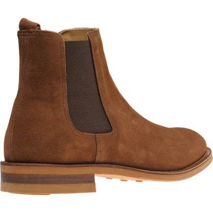 Product image for Herring Chichester mens rubber-soled Chelsea boots in brown suede