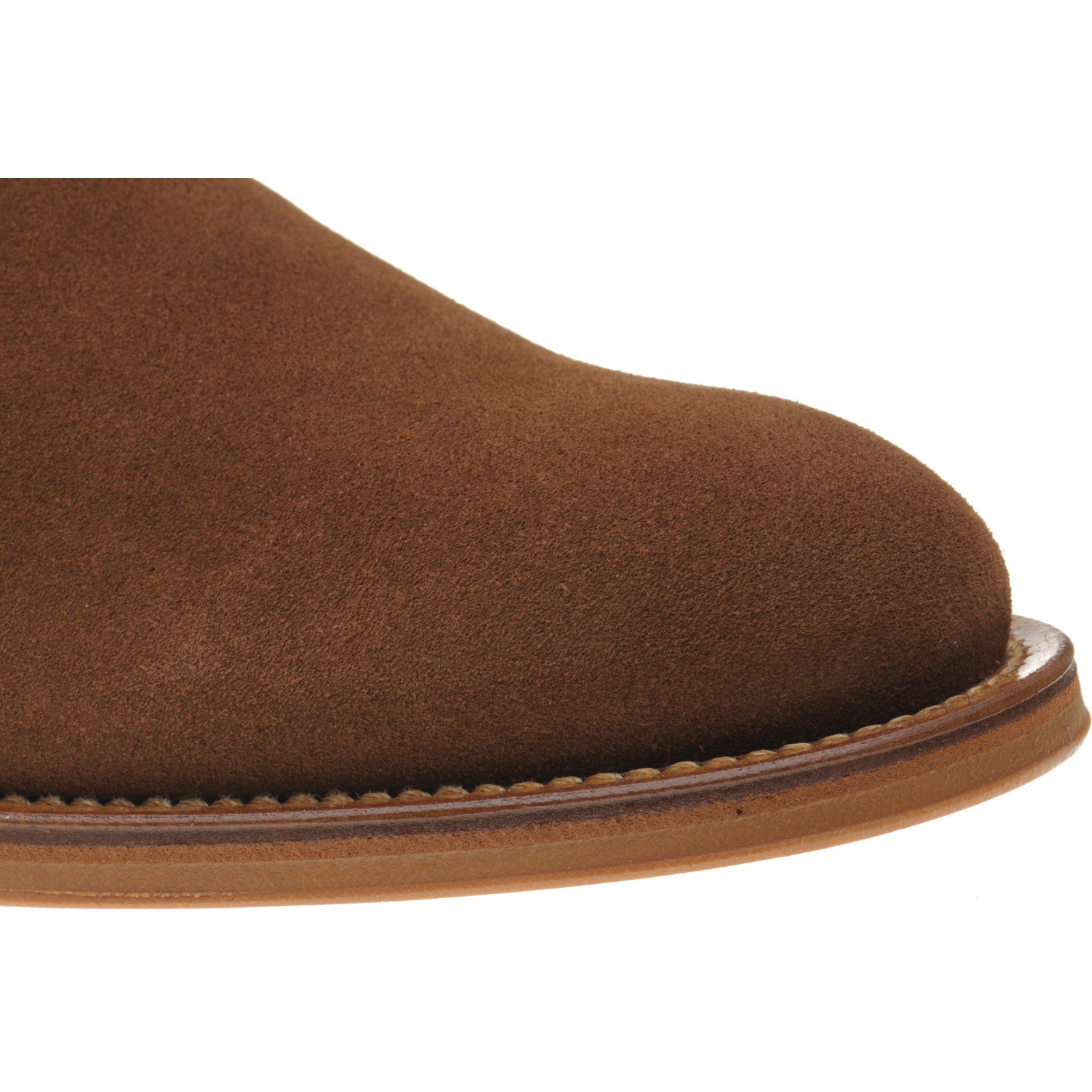 Product image for Herring Chichester mens rubber-soled Chelsea boots in brown suede