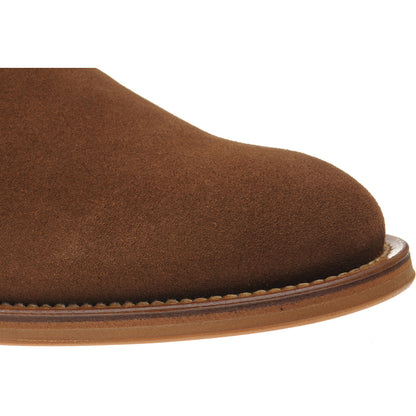 Product image for Herring Chichester mens rubber-soled Chelsea boots in brown suede