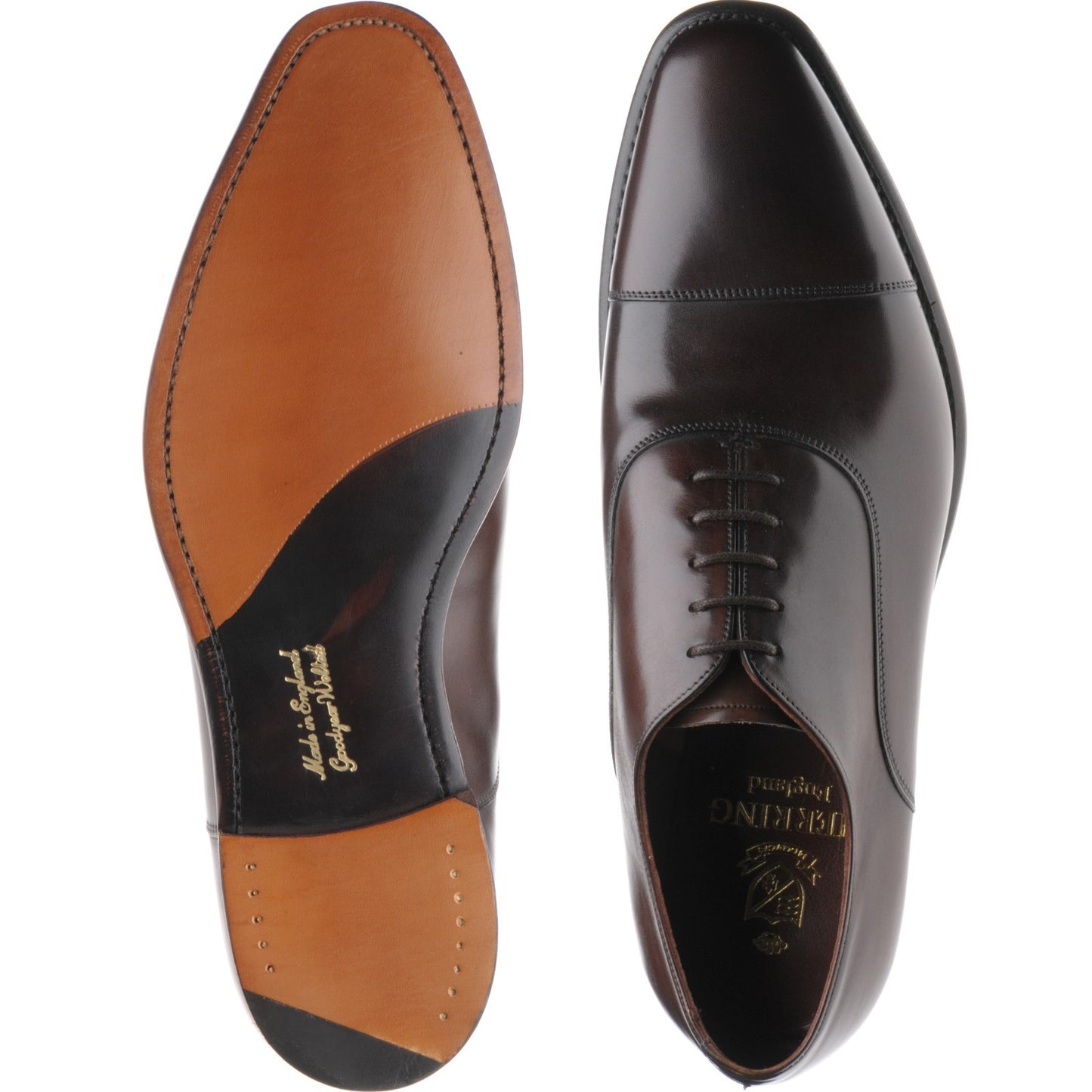 Product image for Herring Churchill II mens Oxfords in burnished mocca