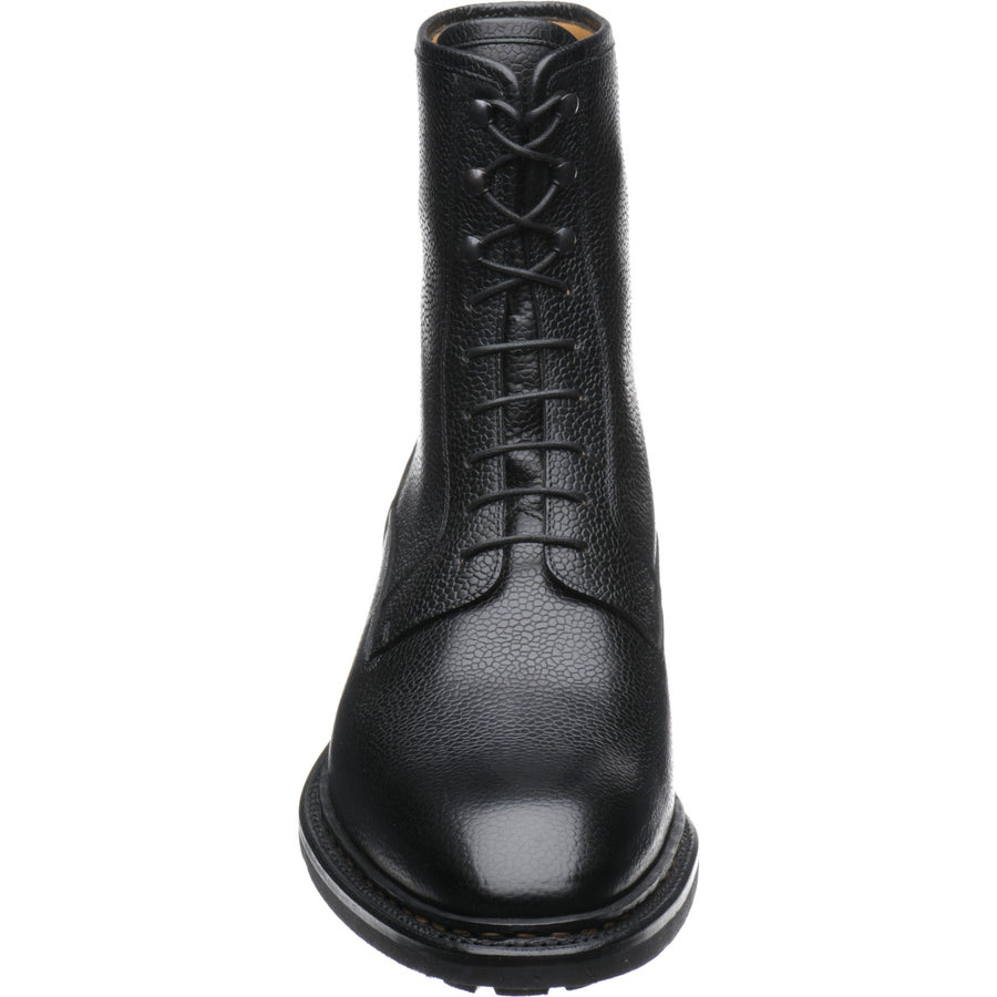 Product image for Herring Churchstow Norwegian mens rubber-soled boots in black grain