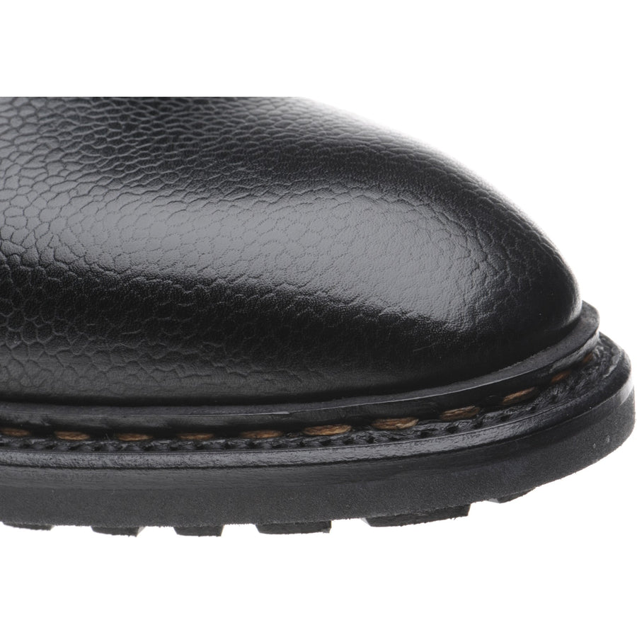Product image for Herring Churchstow Norwegian mens rubber-soled boots in black grain