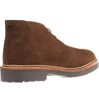 Product image for Herring Cirencester mens rubber-soled boots in castagnia suede