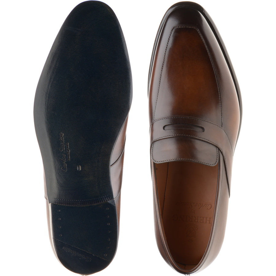 Product image for Herring Cleveland mens loafers in tobacco calf (second)