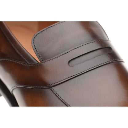 Product image for Herring Cleveland mens loafers in tobacco calf