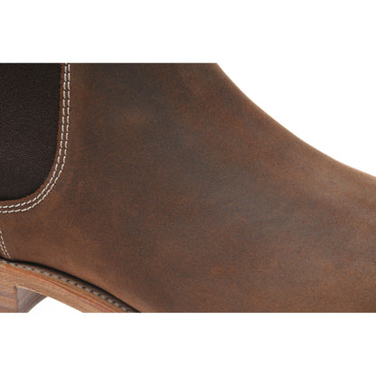 Product image for Herring Coburn mens Chelsea boots in brown waxy suede