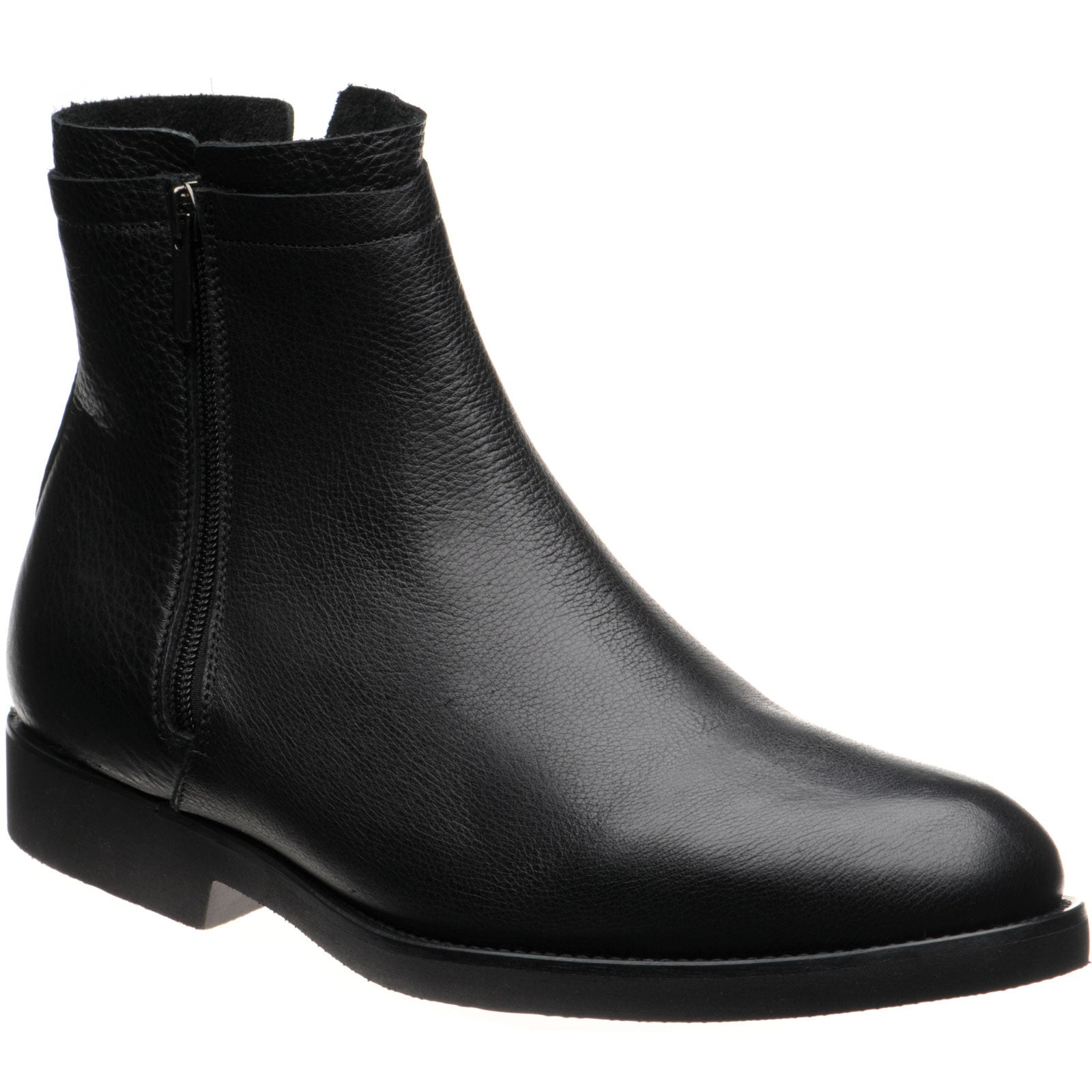 Product image for Herring Copenhagen (Warm Lined) mens rubber-soled Chelsea boots in black calf
