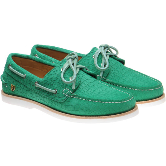 Product image for Herring Cordelia in green moc croc suede