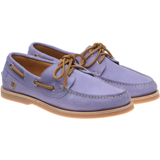 Product image for Herring Cordelia ladies rubber-soled deck shoes in lilac suede