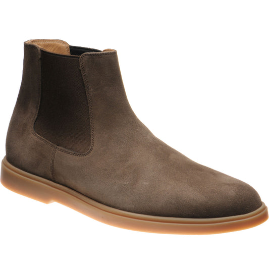 Product image for Herring Corvette mens rubber-soled Chelsea boots in brown suede